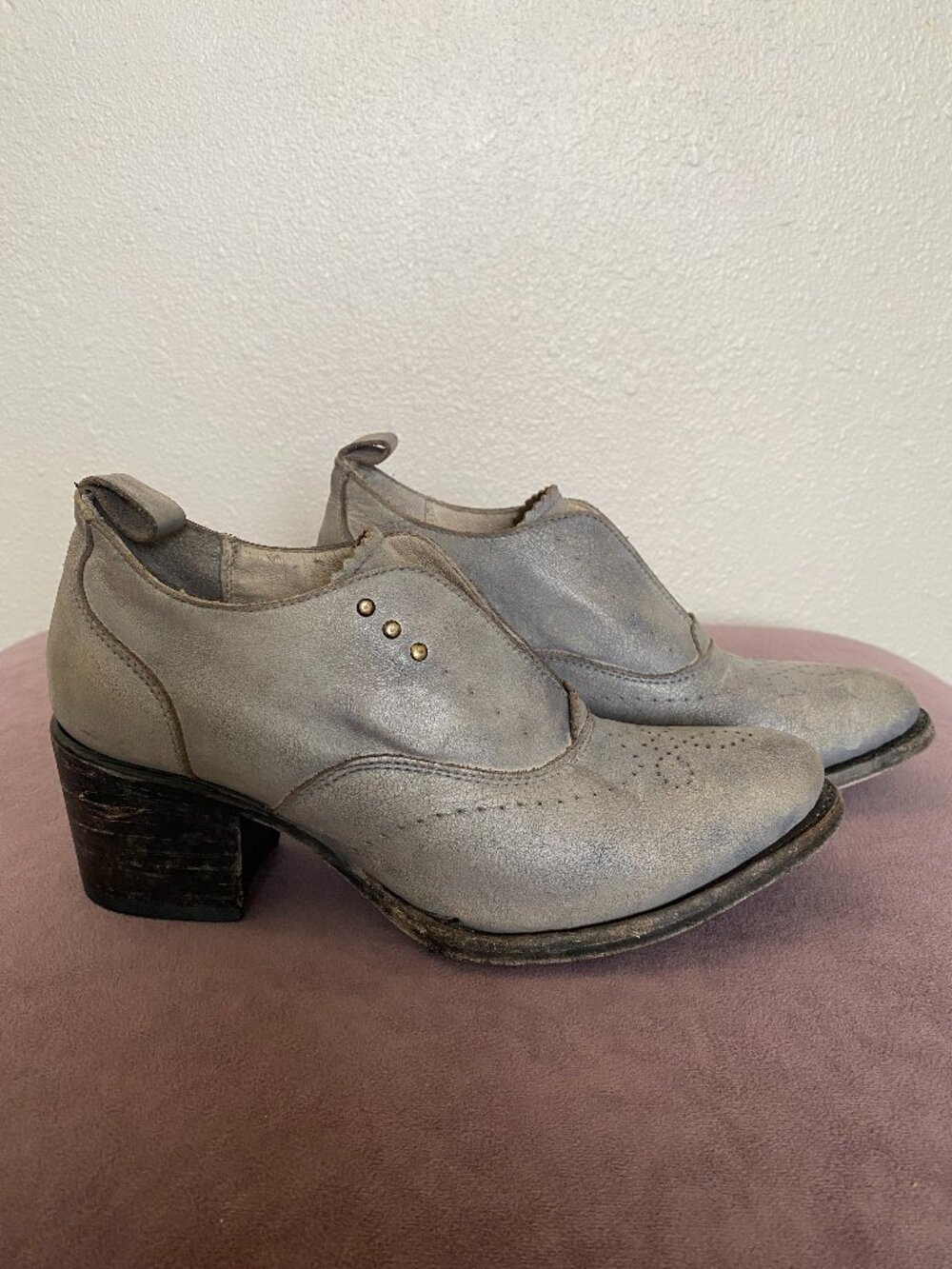 Freebird Sadie Ice Leather Saddle Shoes - Size 8